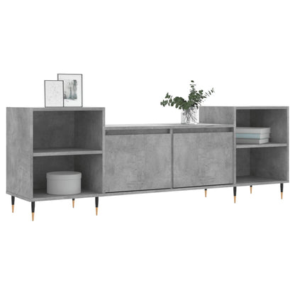 Tv-Meubel 160X35X55 Cm Bewerkt Hout Betongrijs