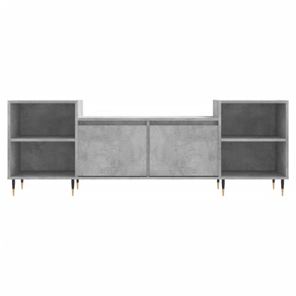 Tv-Meubel 160X35X55 Cm Bewerkt Hout Betongrijs
