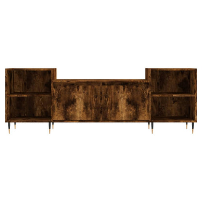 Tv-Meubel 160X35X55 Cm Bewerkt Hout Kleurig Gerookt eiken