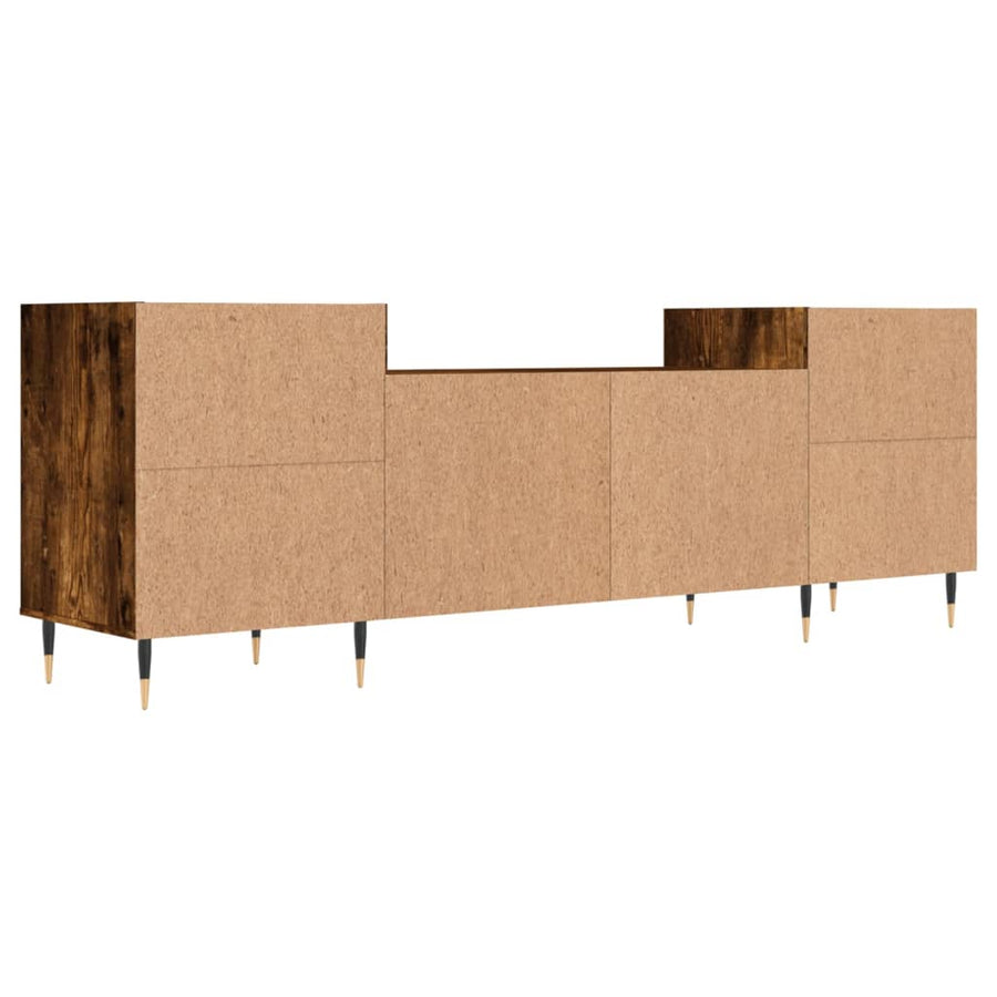 Tv-Meubel 160X35X55 Cm Bewerkt Hout Kleurig Gerookt eiken