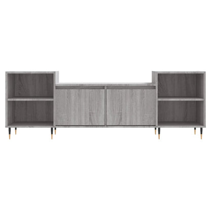 Tv-Meubel 60X35X55 Cm Bewerkt Hout Eikenkleurig Grijs sonoma