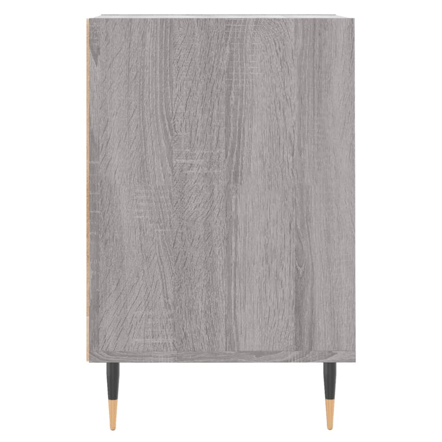 Tv-Meubel 60X35X55 Cm Bewerkt Hout Eikenkleurig Grijs sonoma