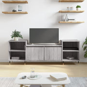 Tv-meubel 160x35x55 cm bewerkt hout grijs