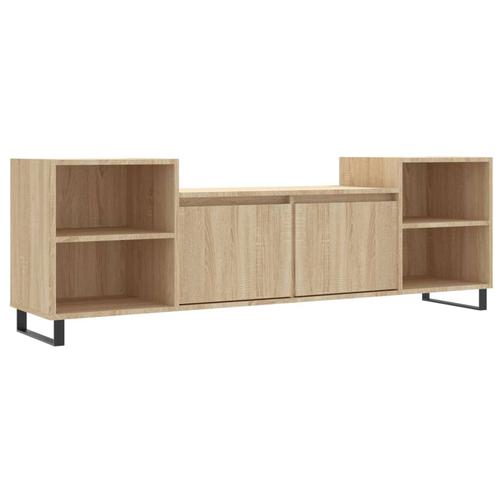 Tv-Meubel 60X35X55 Cm Bewerkt Hout Kleurig Sonoma eiken