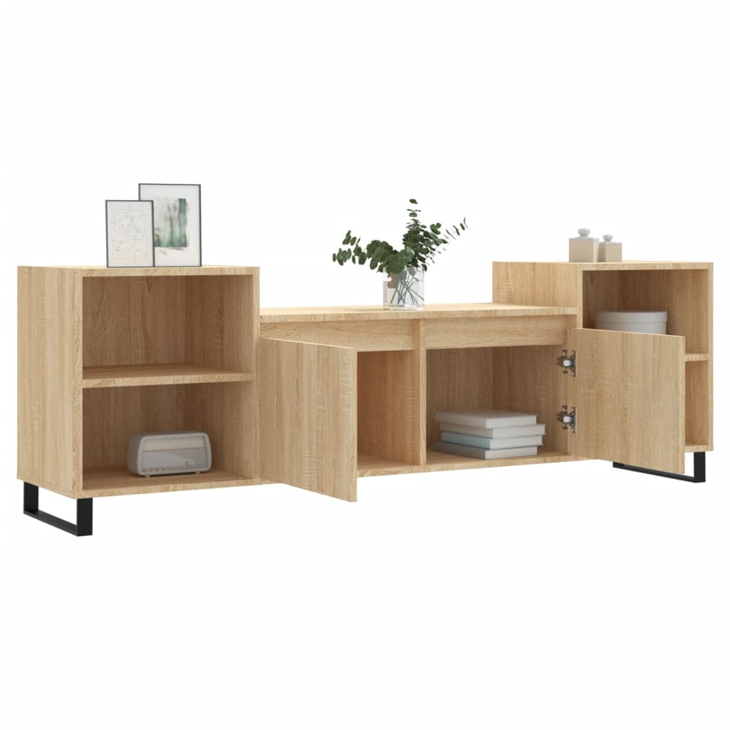Tv-Meubel 60X35X55 Cm Bewerkt Hout Kleurig Sonoma eiken