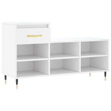 Schoenenkast 102X36X60 Cm Bewerkt Hout Wit