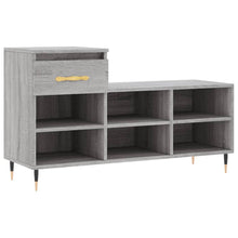 Schoenenkast 02X36X60 Cm Bewerkt Hout Sonoma Grijs Grijs sonoma