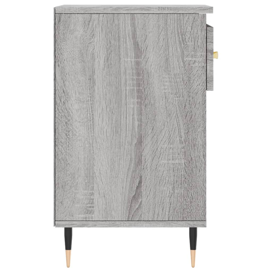 Schoenenkast 02X36X60 Cm Bewerkt Hout Sonoma Grijs Grijs sonoma