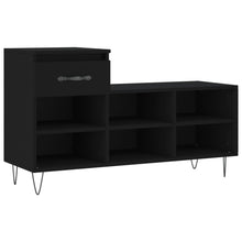 Schoenenkast 102X36X60 Cm Bewerkt Hout Zwart