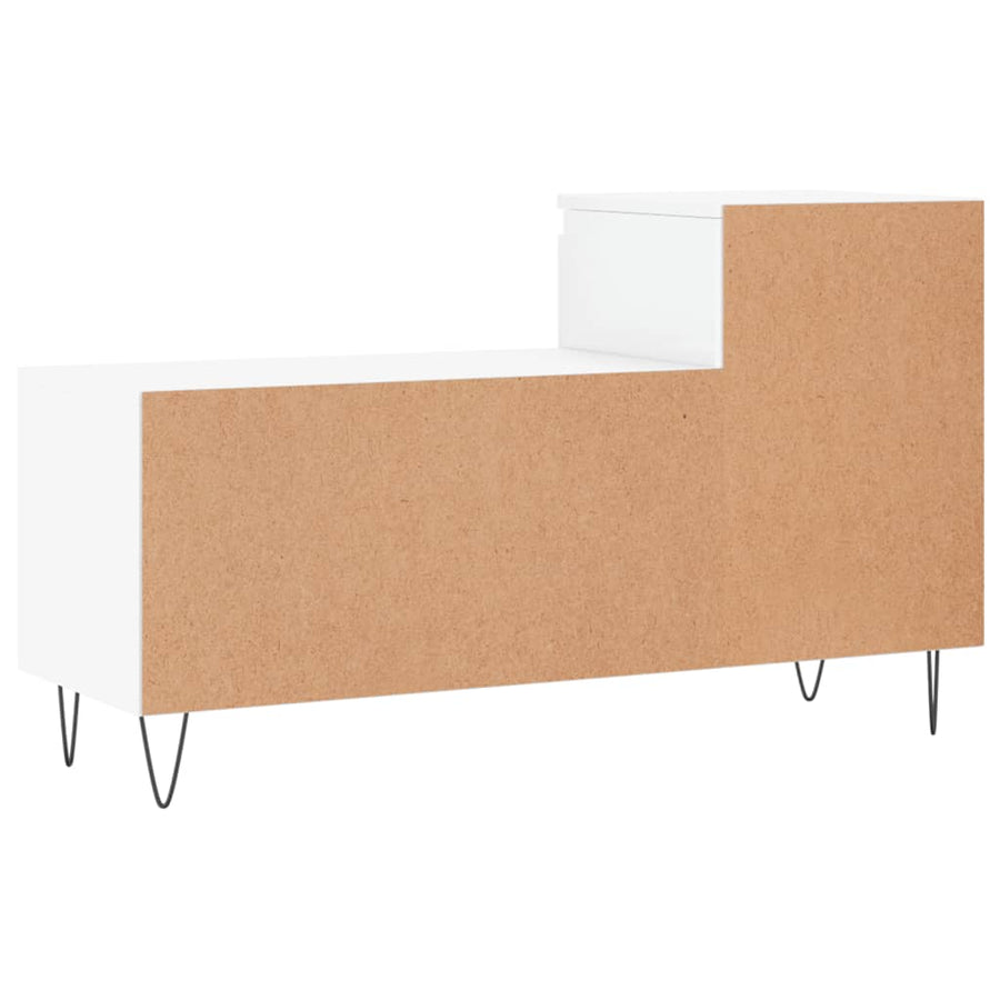 Schoenenkast 02X36X60 Cm Bewerkt Hout Hoogglans wit