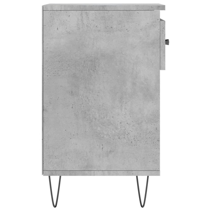 Schoenenkast 102X36X60 Cm Bewerkt Hout Betongrijs