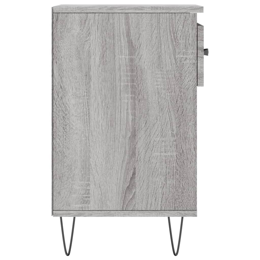 Schoenenkast 02X36X60 Cm Bewerkt Hout Sonoma Grijs Grijs sonoma