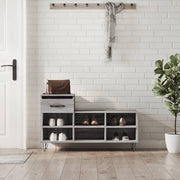Schoenenkast 102x36x60 cm bewerkt hout sonoma grijs