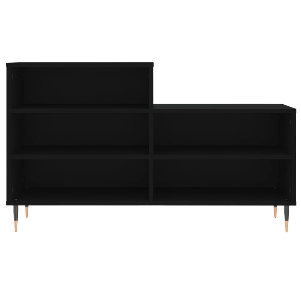 Schoenenkast 02X36X60 Cm Bewerkt Hout Zwart