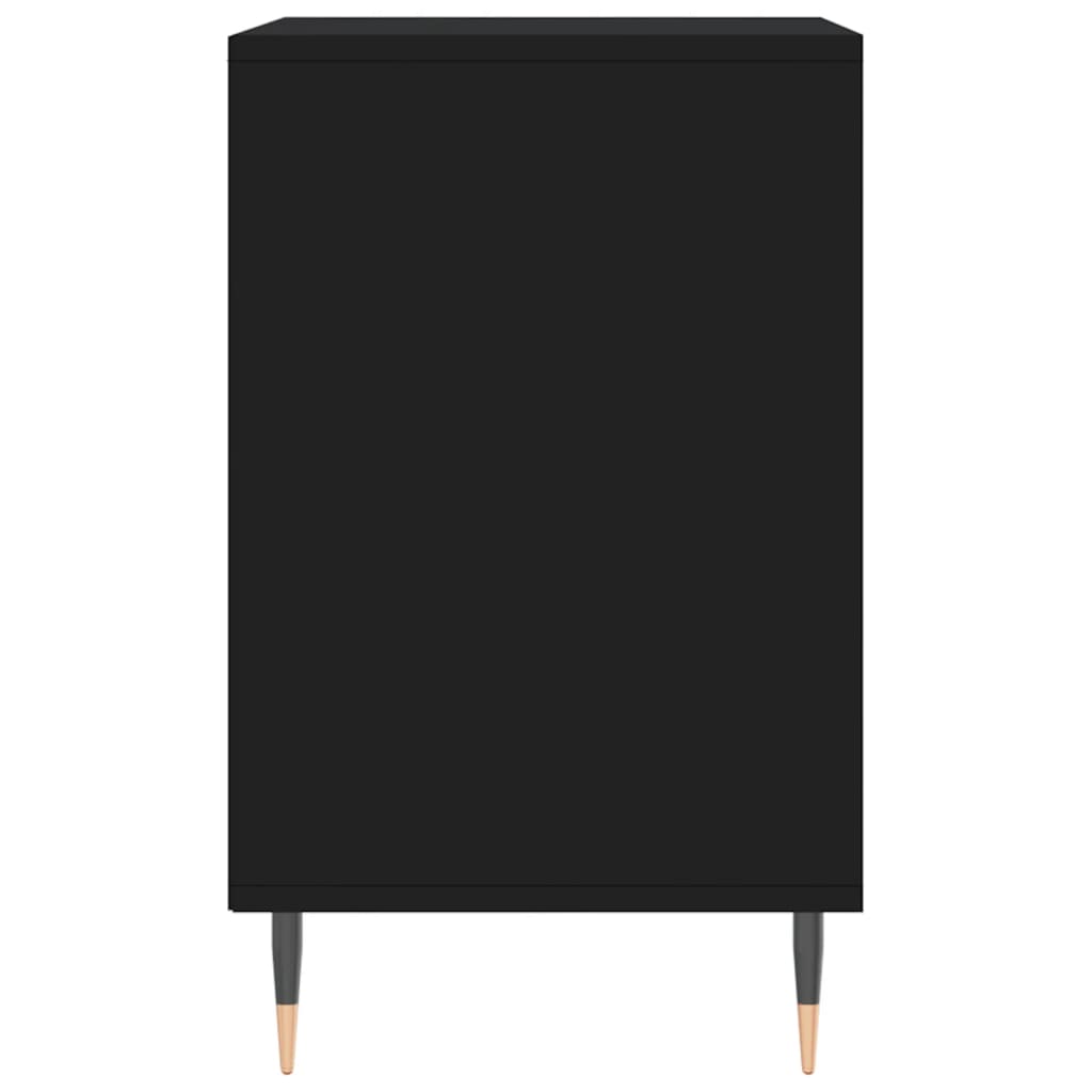 Schoenenkast 02X36X60 Cm Bewerkt Hout Zwart