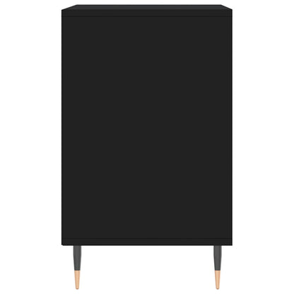 Schoenenkast 02X36X60 Cm Bewerkt Hout Zwart