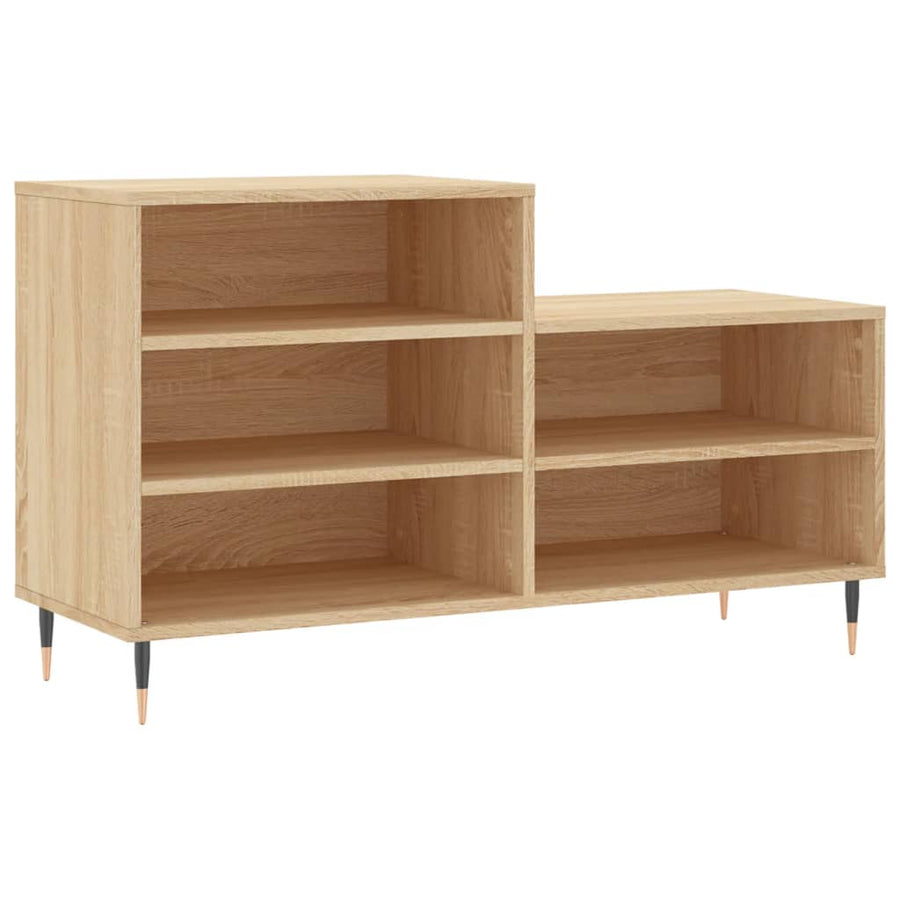Schoenenkast 02X36X60 Cm Bewerkt Hout Kleurig Sonoma eiken
