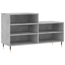 Schoenenkast 102X36X60 Cm Bewerkt Hout Betongrijs