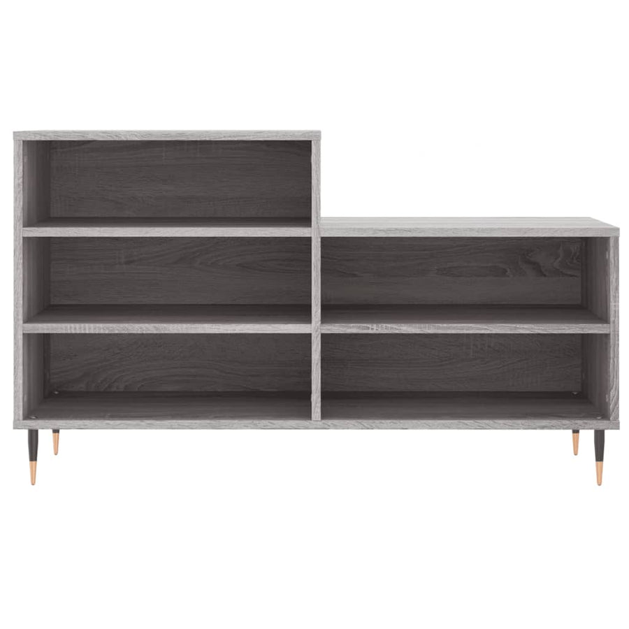 Schoenenkast 102X36X60 Cm Bewerkt Hout Sonoma Grijs