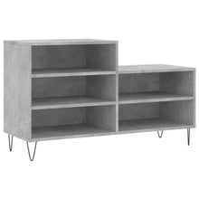 Schoenenkast 102X36X60 Cm Bewerkt Hout Betongrijs