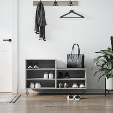 Schoenenkast 102X36X60 Cm Bewerkt Hout Sonoma Grijs