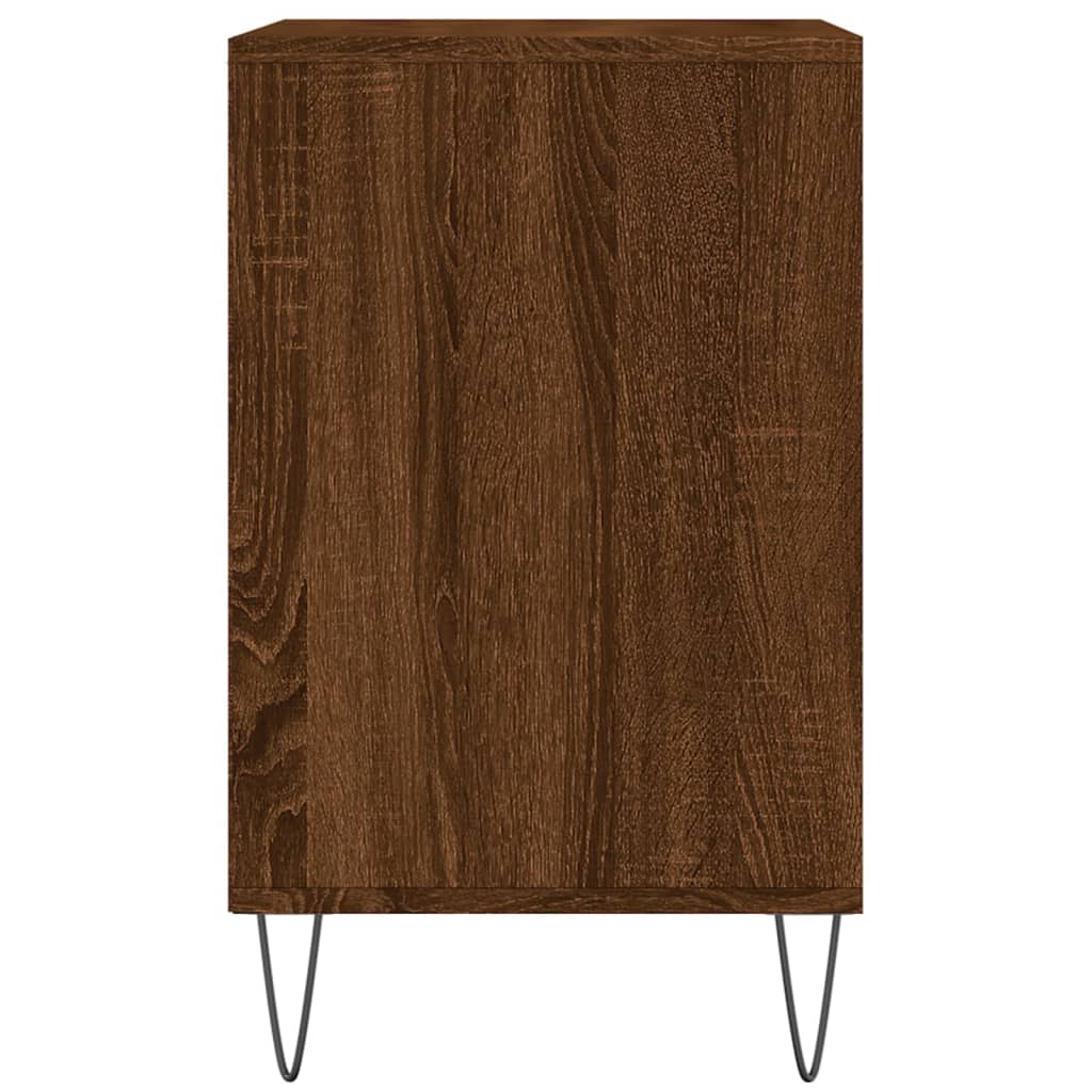 Schoenenkast 02X36X60 Cm Bewerkt Hout Bruin Eikenkleur Bruineiken