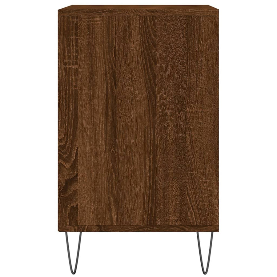 Schoenenkast 02X36X60 Cm Bewerkt Hout Bruin Eikenkleur Bruineiken
