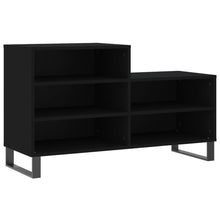 Schoenenkast 02X36X60 Cm Bewerkt Hout Zwart