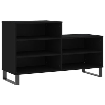 Schoenenkast 02X36X60 Cm Bewerkt Hout Zwart