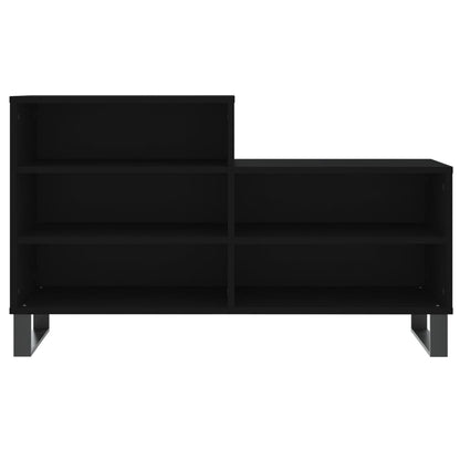 Schoenenkast 02X36X60 Cm Bewerkt Hout Zwart