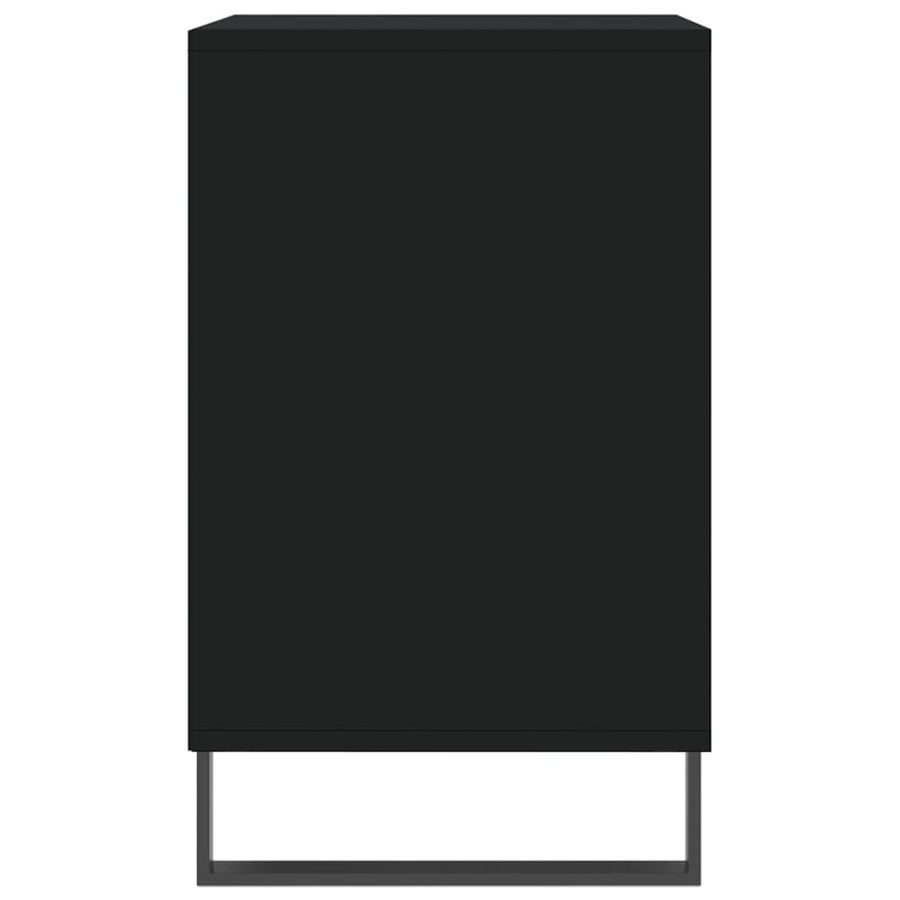 Schoenenkast 02X36X60 Cm Bewerkt Hout Zwart