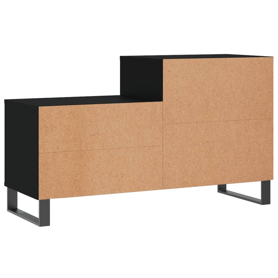 Schoenenkast 02X36X60 Cm Bewerkt Hout Zwart