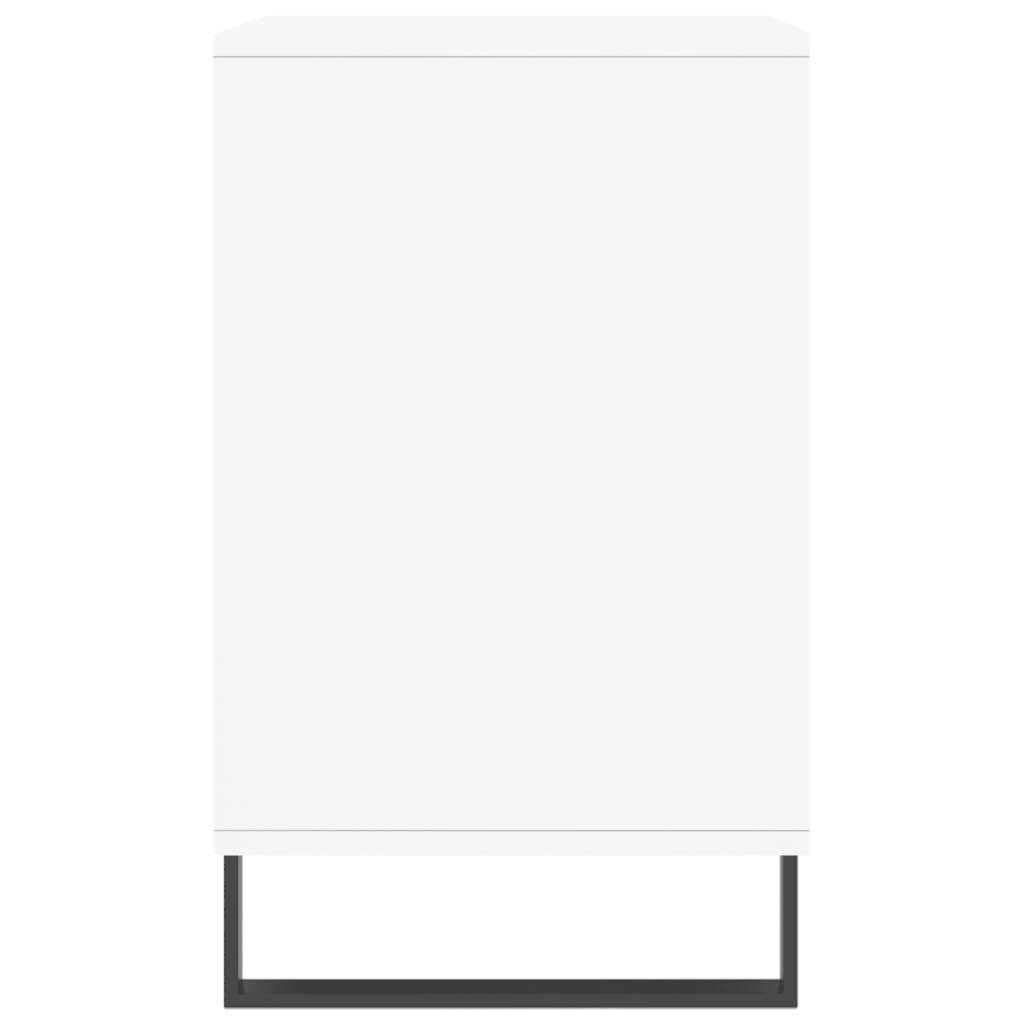 Schoenenkast 02X36X60 Cm Bewerkt Hout Hoogglans wit