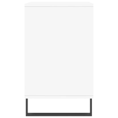Schoenenkast 02X36X60 Cm Bewerkt Hout Hoogglans wit
