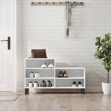 Schoenenkast 02X36X60 Cm Bewerkt Hout Hoogglans wit