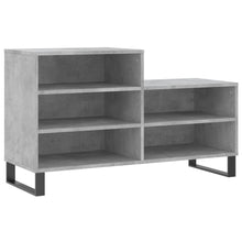 Schoenenkast 102X36X60 Cm Bewerkt Hout Betongrijs