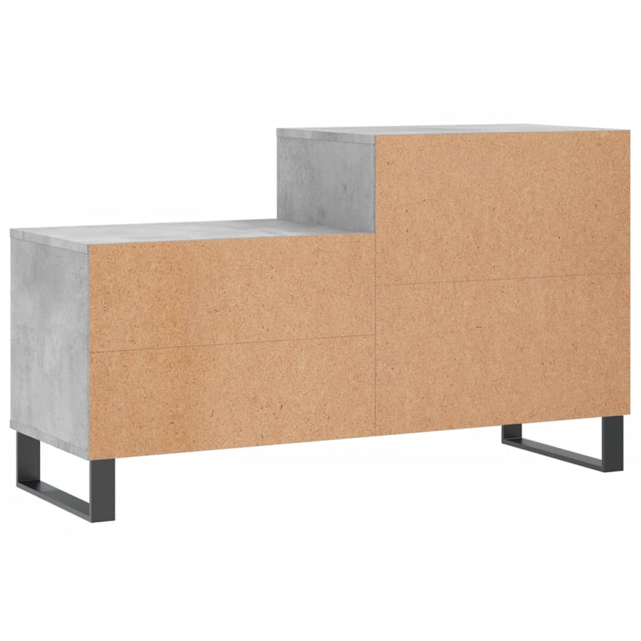 Schoenenkast 102X36X60 Cm Bewerkt Hout Betongrijs
