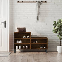 Schoenenkast 02X36X60 Cm Bewerkt Hout Bruin Eikenkleur Bruineiken