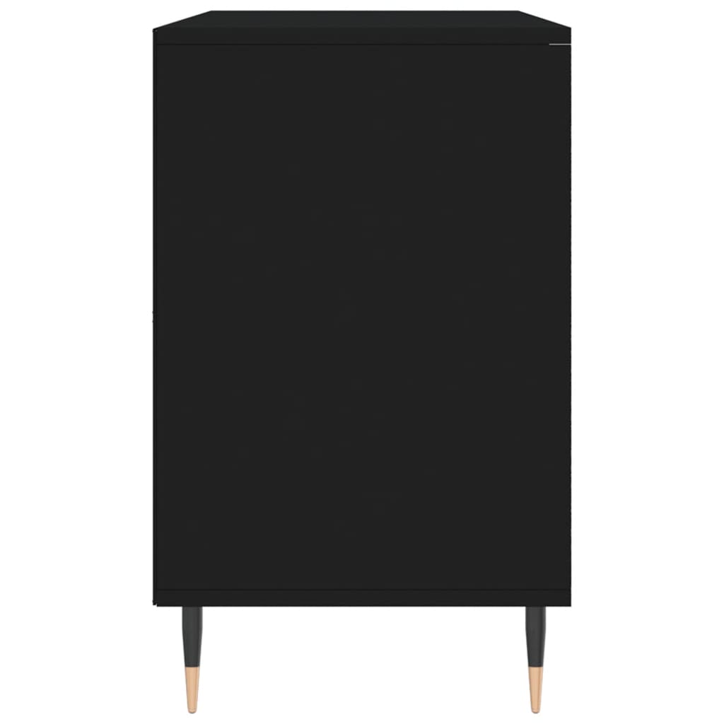 Schoenenkast 02X36X60 Cm Bewerkt Hout Zwart