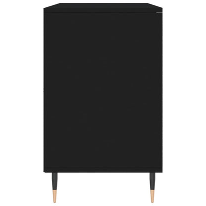 Schoenenkast 02X36X60 Cm Bewerkt Hout Zwart