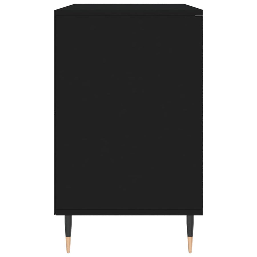 Schoenenkast 02X36X60 Cm Bewerkt Hout Zwart