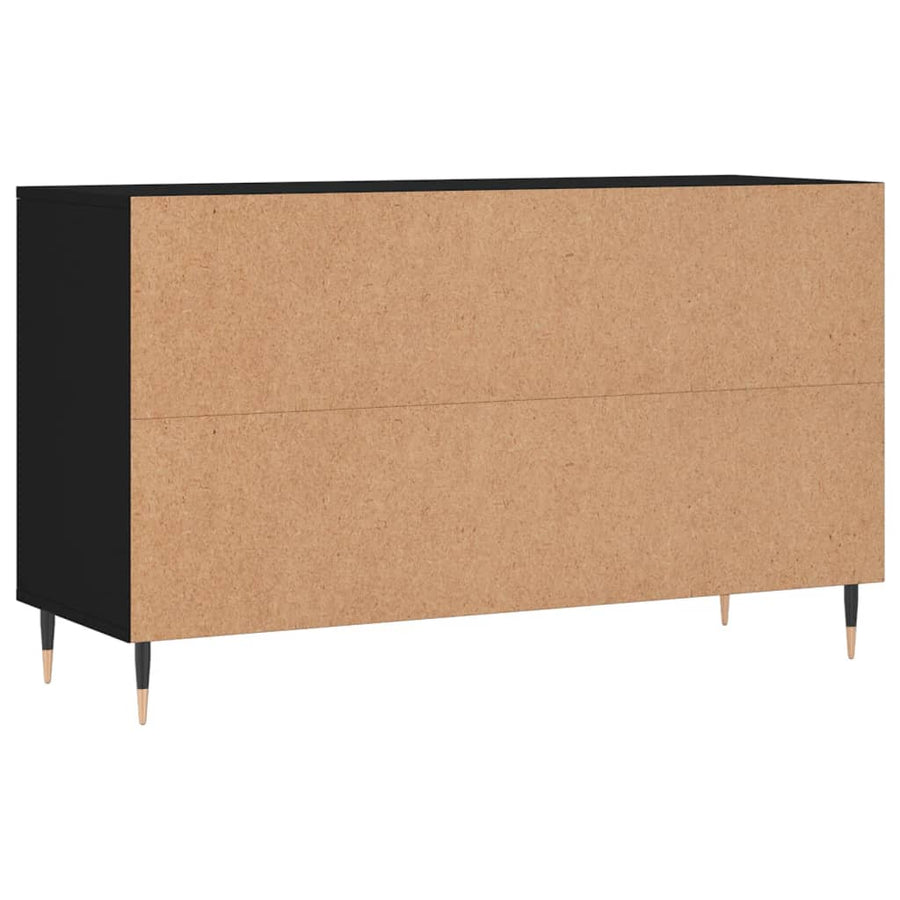 Schoenenkast 02X36X60 Cm Bewerkt Hout Zwart