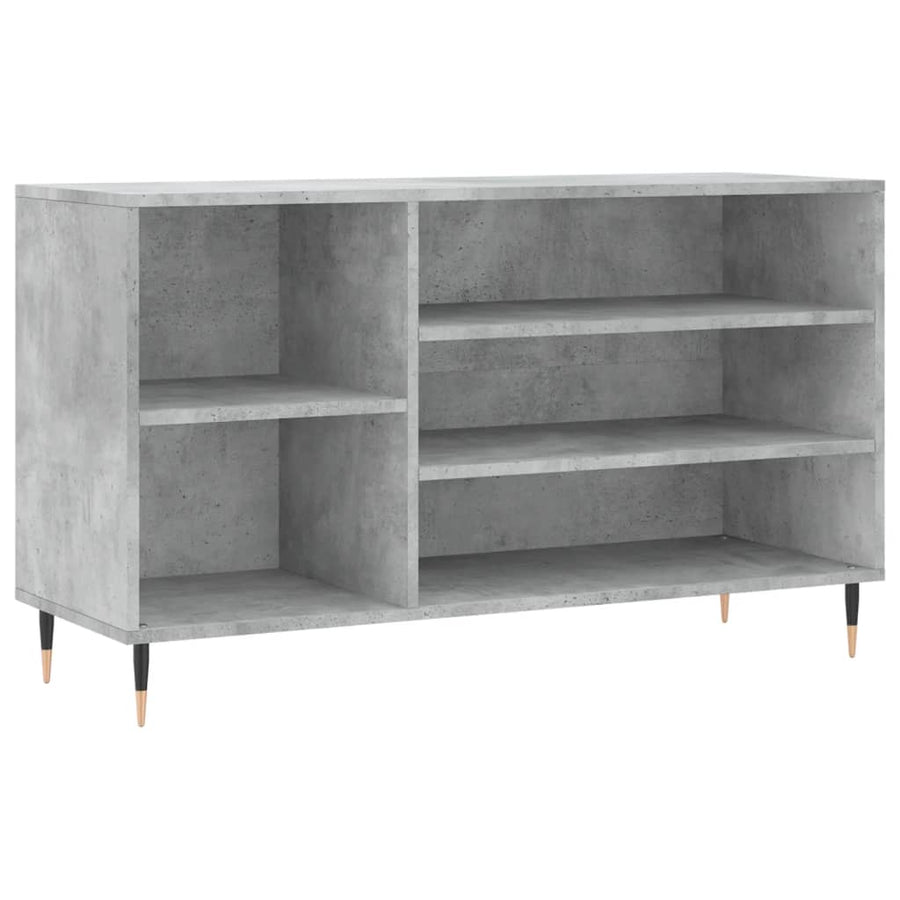Schoenenkast 02X36X60 Cm Bewerkt Hout Betongrijs