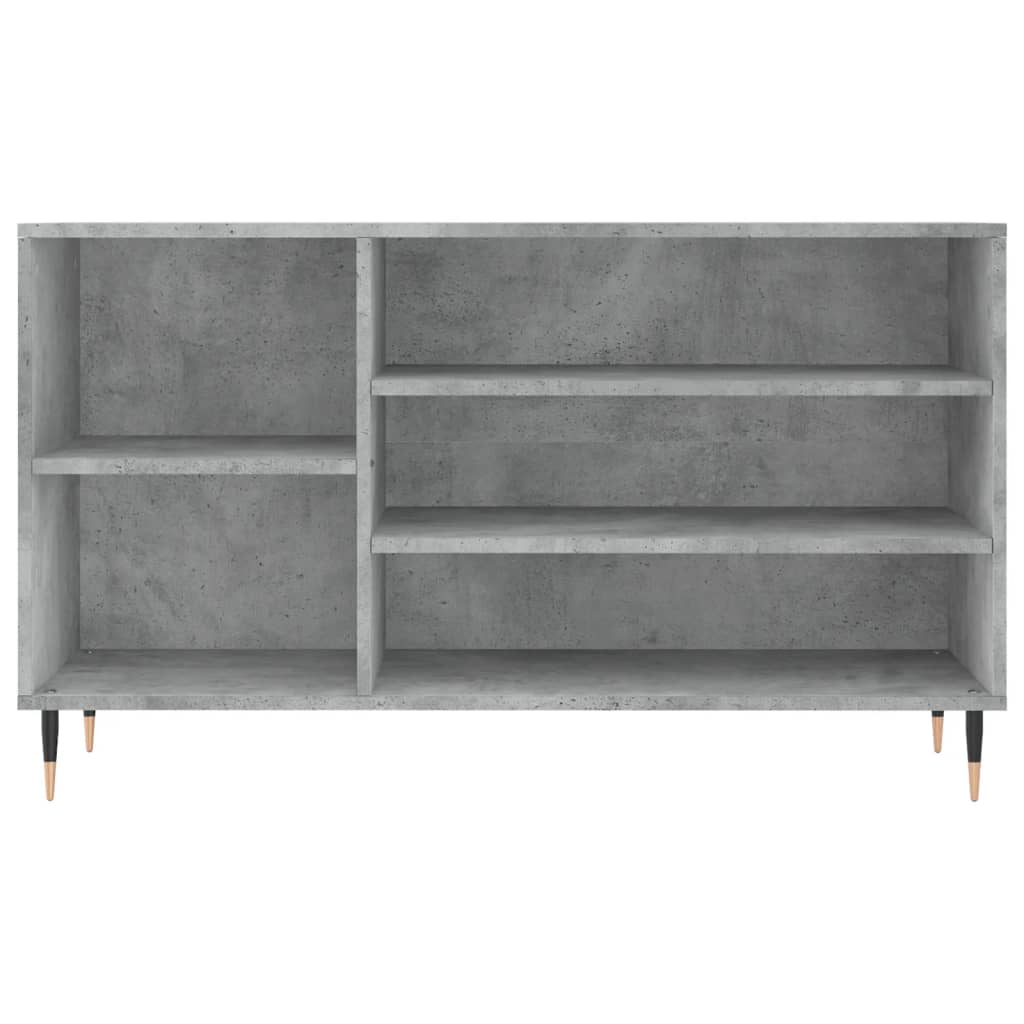 Schoenenkast 02X36X60 Cm Bewerkt Hout Betongrijs