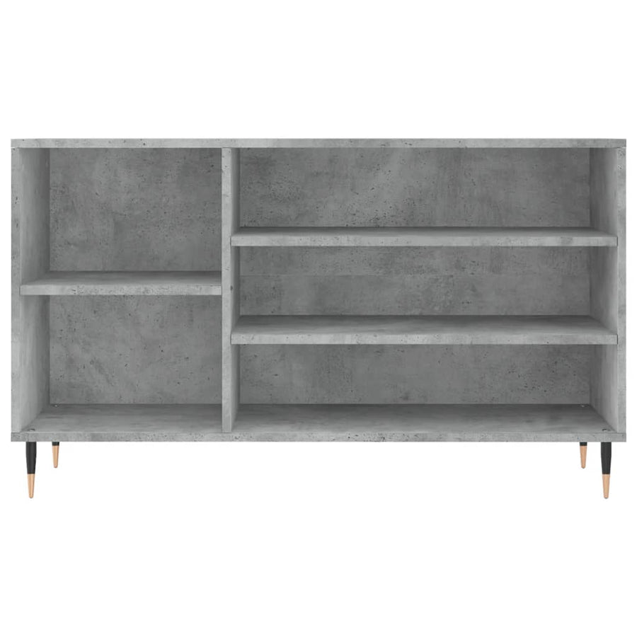 Schoenenkast 02X36X60 Cm Bewerkt Hout Betongrijs