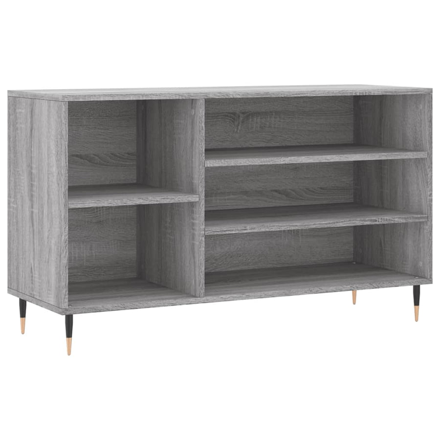 Schoenenkast 102X36X60 Cm Bewerkt Hout Sonoma Grijs