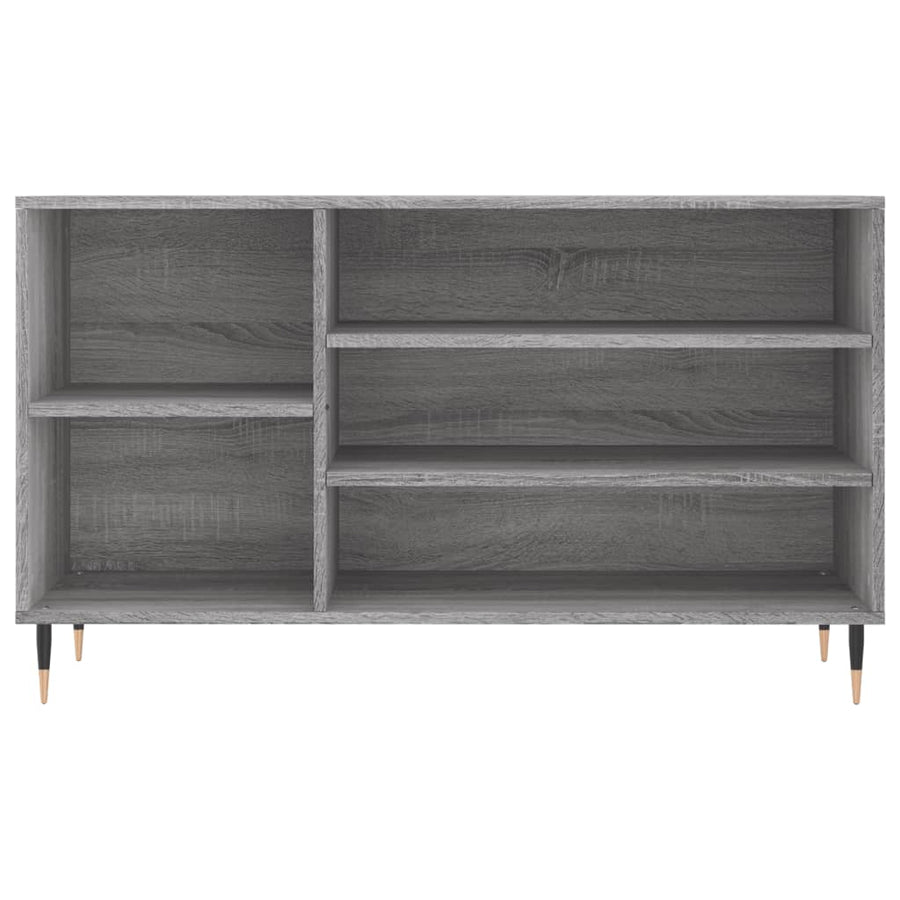Schoenenkast 102X36X60 Cm Bewerkt Hout Sonoma Grijs