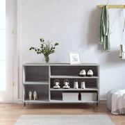 Schoenenkast 102x36x60 cm bewerkt hout grijs