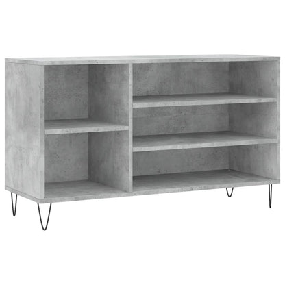 Schoenenkast 102X36X60 Cm Bewerkt Hout Betongrijs