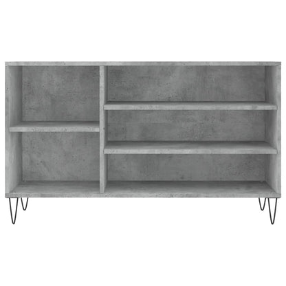 Schoenenkast 102X36X60 Cm Bewerkt Hout Betongrijs